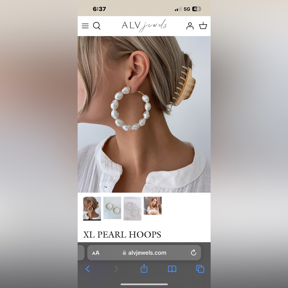 ALV Jewels pearl earrings